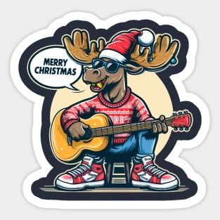 Merry Christmoose Moose Christmas 2024 Sticker